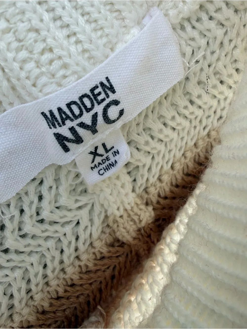 Madden NYC Crochet Tank Top and Shorts Set - Size XL